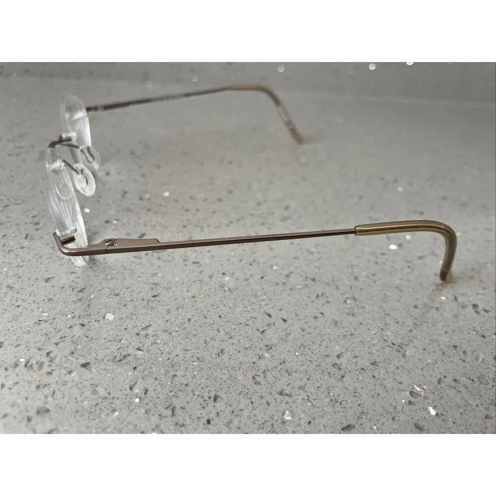 Silver Dollar Optical Eyeglasses Frames ONLY Rimless 135 Flex Hinge BT 2152 Beta